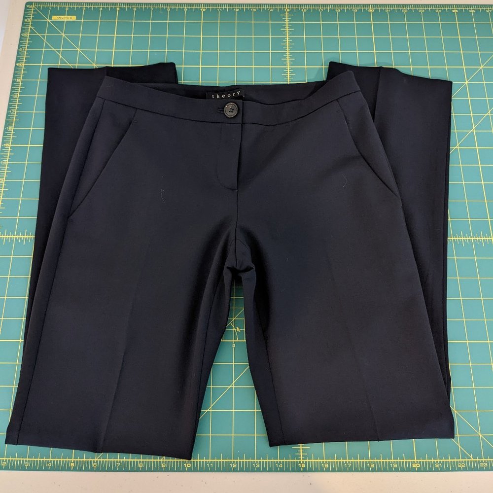 Theory Wool Suit Trousers navy blue size 2